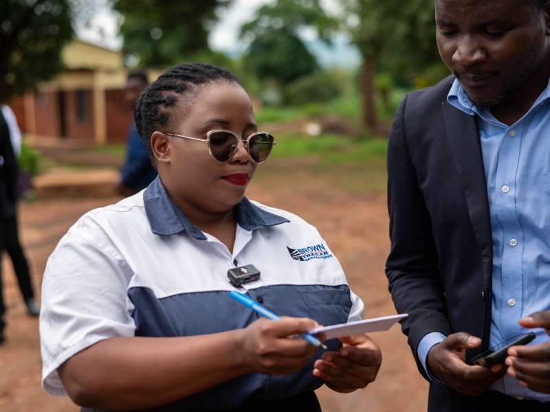 Brown Trailers Delivers a Trailer at BDC